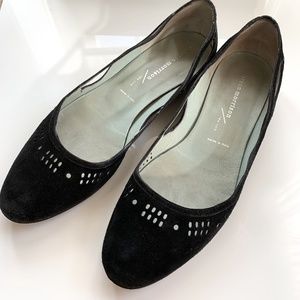 Sigerson Morrison NY/italy designer Black Suede ballet flats